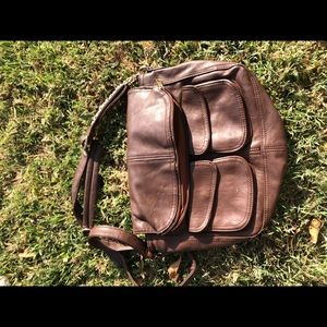 Brown book bag